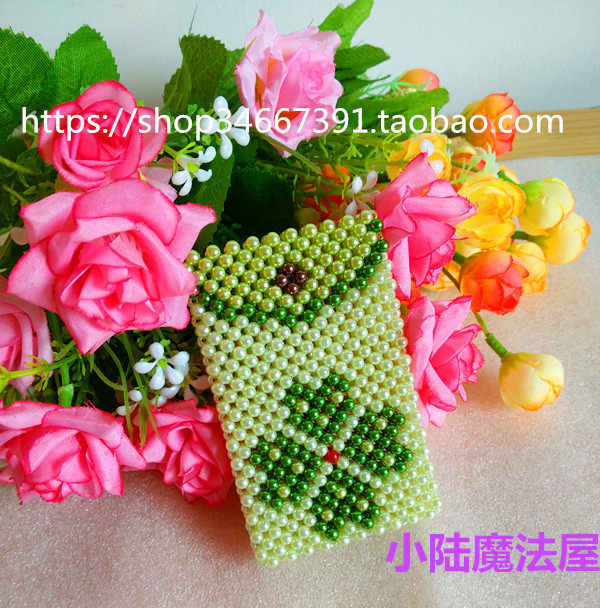 包邮纯手工串珠银行交通卡套成品幸运四叶草同学朋友送礼证件卡