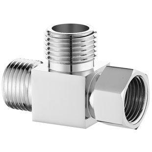 加厚带活接三通角阀四分内丝外丝转接口一进二出分水器分水阀接头