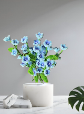 扭扭棒成品花束蓝星花，送礼，送朋友每支2.9元