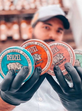 美国REUZEL荷兰猪发油男士造型保湿背头持久定型蓬松纹理哑光发泥