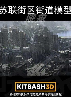 苏联街区街道SovietBlocks 3D模型