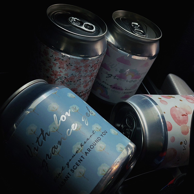 易拉罐子香膏香熏无火车载香薰空气清新剂除味创意汽车香水香氛