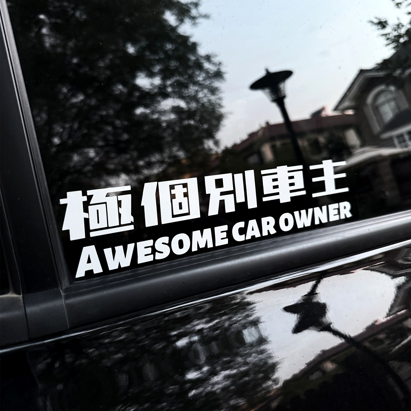 极个别车主汽车贴纸个性创意