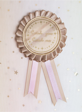 Catch you Catch me学院风lolita胸针胸花奖章罗赛特rosette配饰