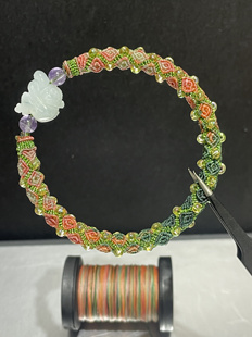 国潮高级复古立体回文手绳气质新款时尚流行小众细款闺蜜手饰品猴