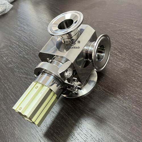 灌装四通阀 气动直推转阀 全自动立式灌装机灌装阀 三通阀304切换