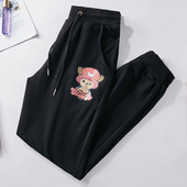 加绒束脚卫裤 特大码 子宽松休闲裤 加肥加大200斤胖子裤 女士运动裤