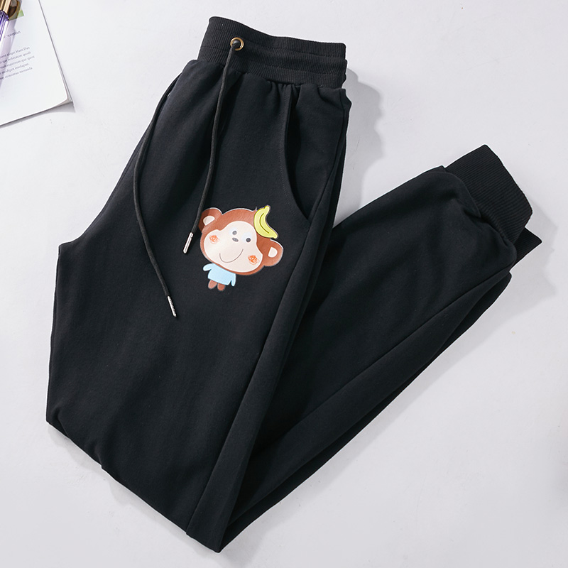 莫狮喜宽松松紧腰女胖mm显瘦休闲