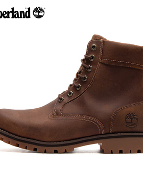 Timberland添柏岚户外运动休闲男鞋防水真皮高帮6寸靴马丁靴A2JJB