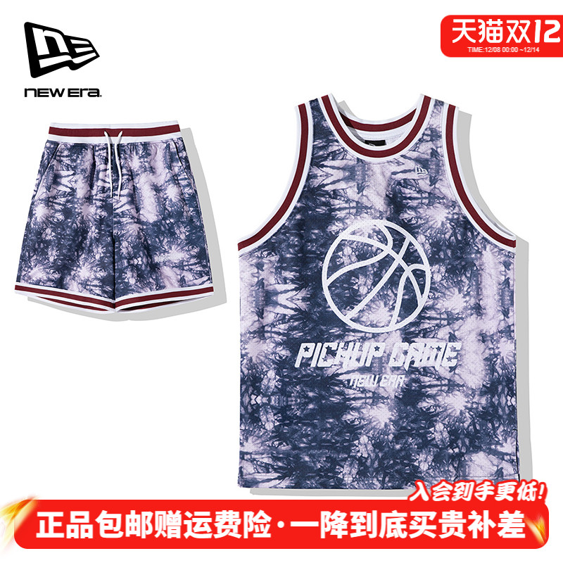 NewEra纽亦华运动双面穿五分短裤无袖篮球背心13095662/13095691