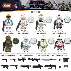 Xinhong X0303 Star Wars Clone Trooper Reconnaissance Connor Desert Soldier with Weapons Plastic Building Block Figure
