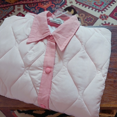 休闲宽松薄款棉服短外套