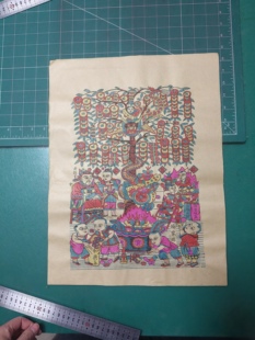 杨家埠木版年画摇钱树传统年画手工印制复古怀旧祈福