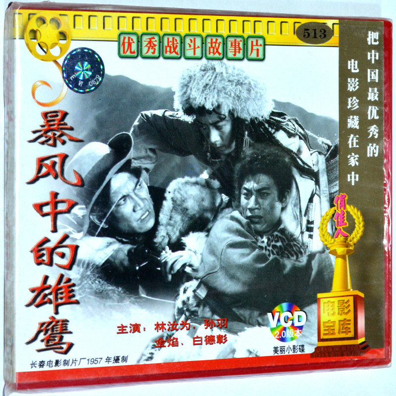 正版俏佳人老电影战斗故事片 暴风中的雄鹰(2vcd) 林汝为 孙羽