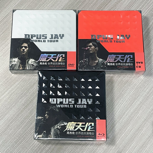 正版周杰伦魔天伦世界巡回演唱会高清蓝光BD DVD 2CD花絮写真画册