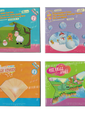 小小儿童剧英语启蒙英文儿歌童谣故事红色小母鸡毛毛虫的声音8CD