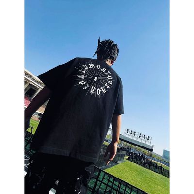 邦BANG  “手写字体”系列 钥匙孔印花潮流街头棉短袖T恤刘聪同款