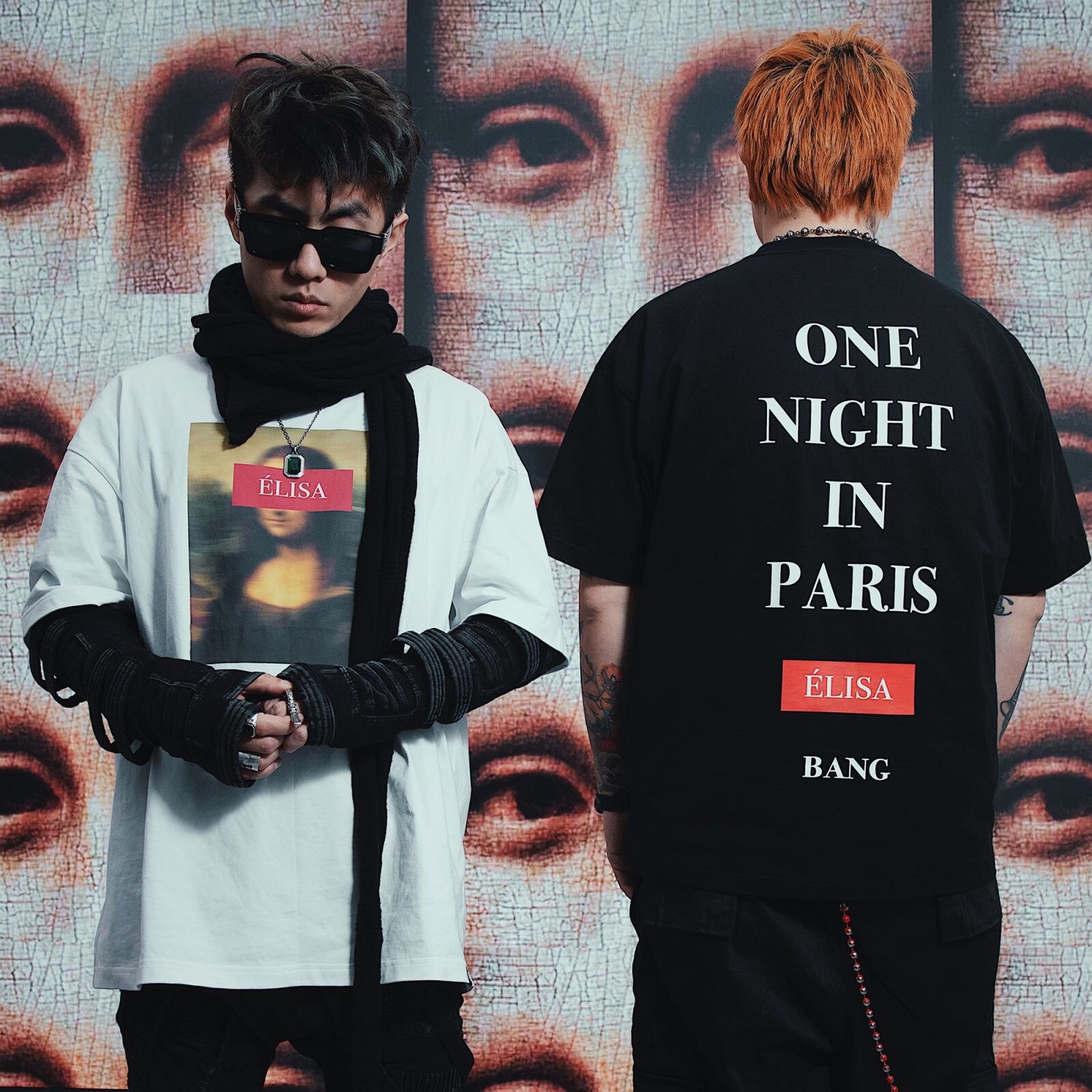 邦bang x key.l刘聪 x 功夫胖「阿莉莎」联名街头潮牌t恤短袖男夏