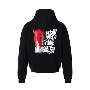 2727法老同款卫衣外套炎龙少女印花开衫连帽卫衣国潮美式复古街头