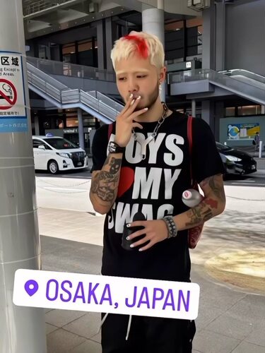 thome偷米同款BOYS LOVE SWANG嘻哈朋克说唱宽松短袖T恤男女情侣