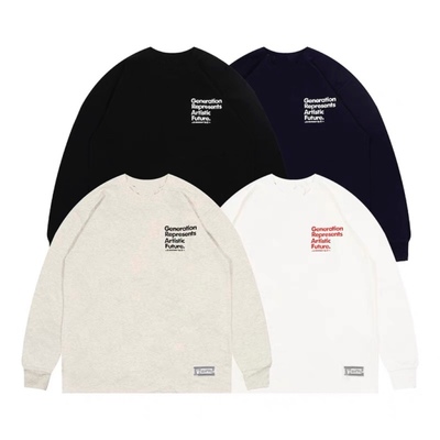 重磅 GRAF原创GenerationRepresentsArtisticFuture小字母长袖T恤