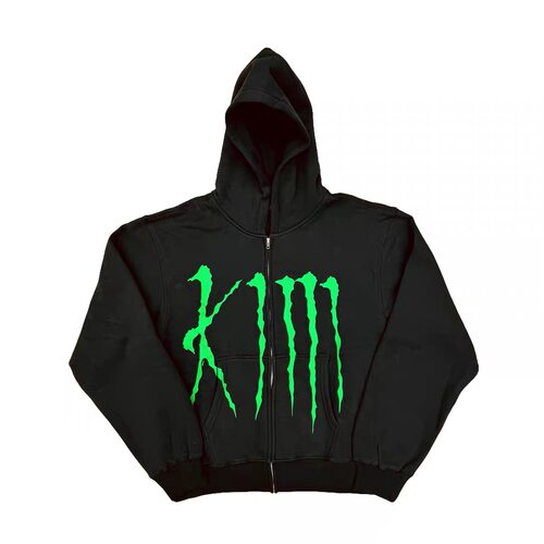 Kim Krueger monster zip up 恶搞魔爪连帽卫衣拉链外套帽衫男女