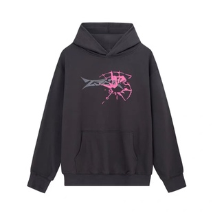 2727WORLD 法老同款星眼女孩发泡卡通动漫连帽衫套头秋冬新品卫衣