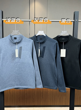 男士户外半拉链长袖T恤冬保暖抗菌透气抓绒内搭