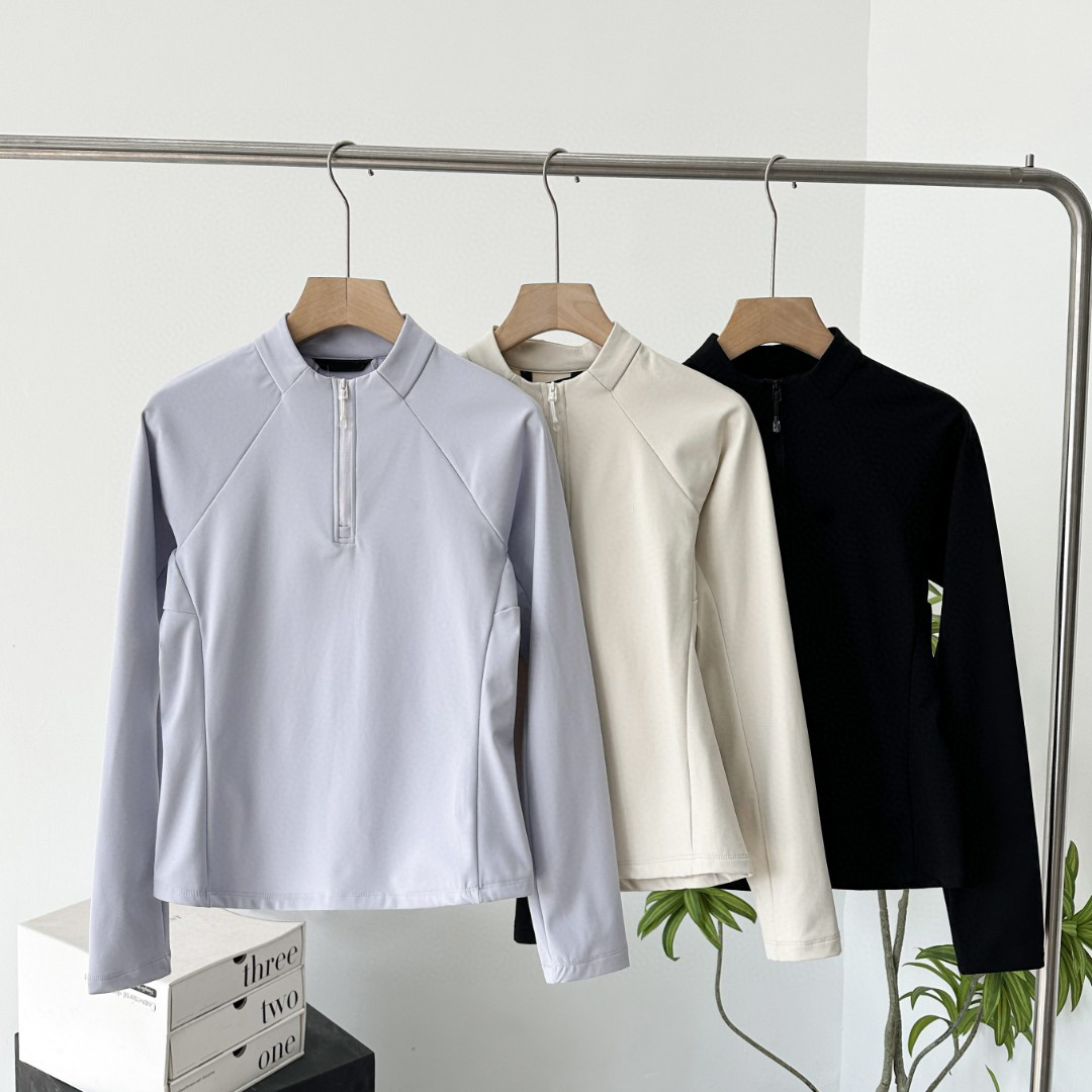 冬女款半开长袖抓绒衣轻量透气户外运动登山徒步半拉链抓绒衣