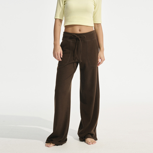 软糯裤 松紧腰长裤 子 弹力舒适直筒休闲裤 Decemarch秋冬暖皮垂垂裤