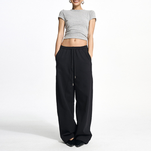 阔腿裤 Decemarch秋冬新款 加绒保暖香蕉卫裤 女款 显瘦运动裤