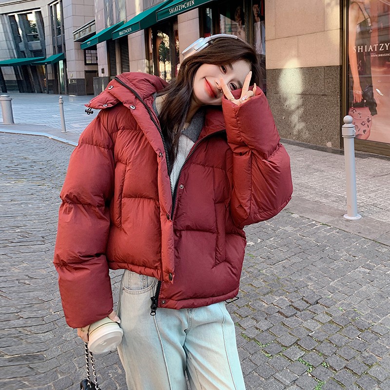 大货已出数据好大货90绒羽绒服F8190P255-K358，女装羽绒服，小麦子服饰