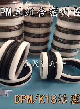 注塑机TPM五件套进口DPM/K18尾板油缸油封DBM组合O型圈KDAS型全白