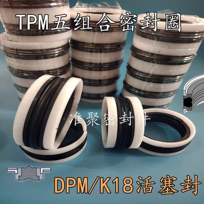 注塑机TPM五件套进口DPM/K18尾板油缸油封DBM组合O型圈KDAS型全白