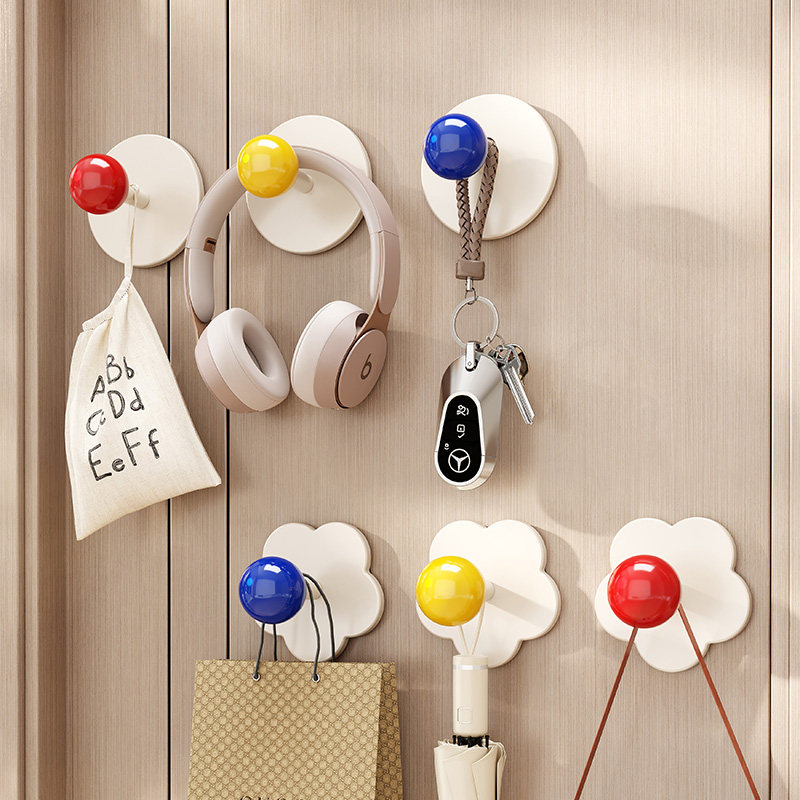 磁吸门后挂钩免打孔无痕粘贴多巴胺挂衣钩卧室门衣帽挂包收纳挂架,收纳整理,挂钩/粘钩,淘宝优惠券,粉丝福利购,淘宝优惠卷