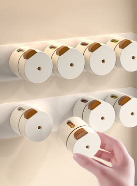 厨房磁吸定量盐罐调料盒壁挂调料罐防潮密封罐家用盐瓶调味罐套装