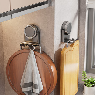 吸盘菜板挂钩免打孔砧板置物架厨房案板收纳挂架强力承重墙上壁挂