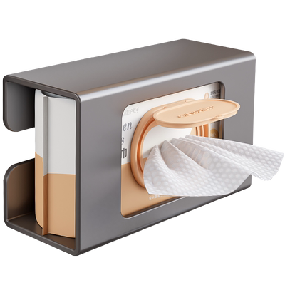 湿巾收纳盒厨房湿纸巾置物架免打孔湿厕纸盒冰箱磁吸侧边抽纸巾盒