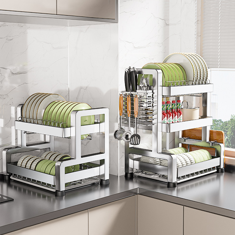 不锈钢多功能厨房置物架