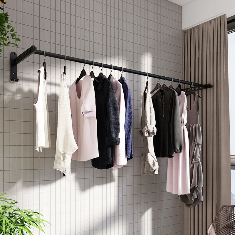 壁挂式小型隐形浴室卫生间晾衣架