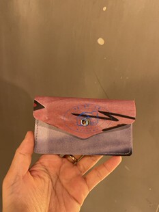 香港專櫃代購agnes b.環保材質搭扣男款薄款卡包零錢包21秋冬限量