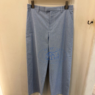 香港专柜代购agnes b.经典款條紋兩側口袋寬松休闲长裤25春夏女款