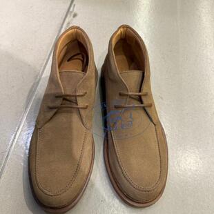 香港專櫃代購agnes b.HOMME麂皮絨細帶真皮百搭休閒單鞋 24秋冬男