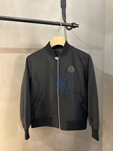 香港專櫃代購agnes b.sport休闲拉链长袖立领外套夹克23秋冬女装