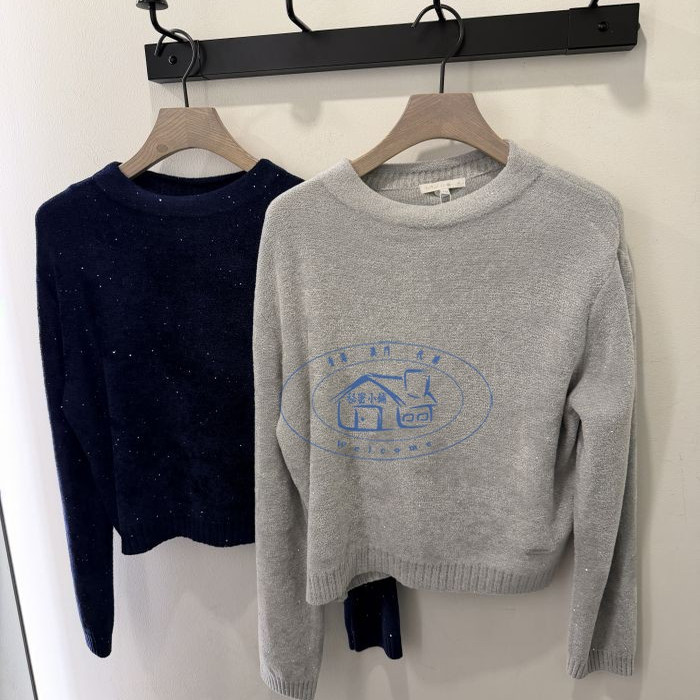 香港专柜代购to b.by agnes b 时尚百搭圓領長袖上衣 25秋冬女款