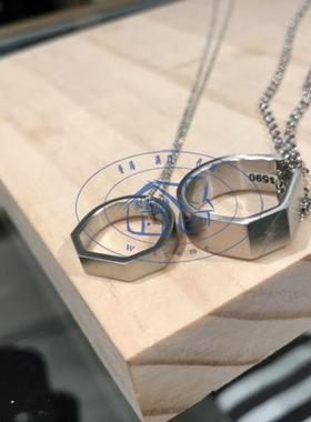 香港logo情侶男女款戒指項鏈