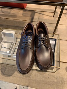香港專櫃代購agnes b.HOMME車邊線繫帶通勤男款皮鞋真皮鞋 19秋冬