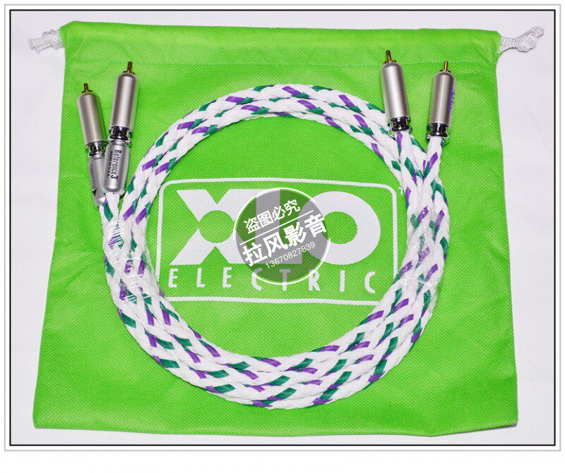 XLO美国至高参考3号发烧音响功放CD胆机连接RCA双莲花音频信号线