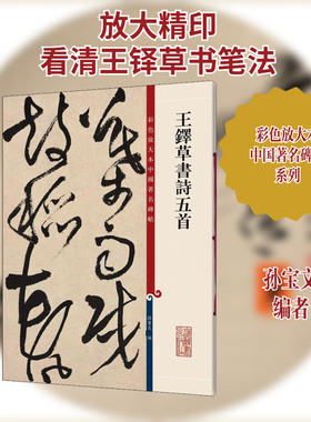 王铎草书诗五首 上海辞书出版社 孙宝文 编 书法/篆刻/字帖书籍  KC