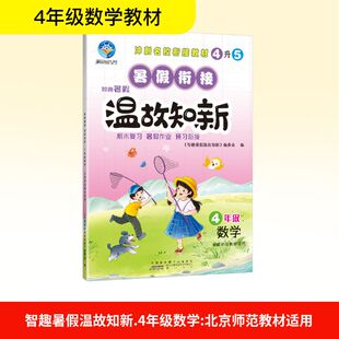 智趣暑假温故知新 4年级 数学 北京师范教材适用 黄山书社 《智趣暑假温故知新》编委会 编 小学教辅  KC